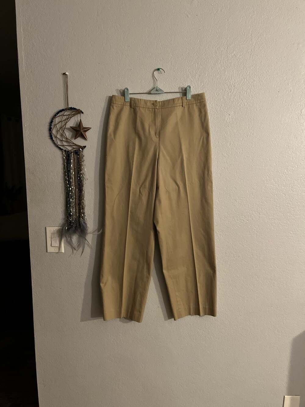 Talbots Khaki Tan High Waisted Cotton Chino Pants